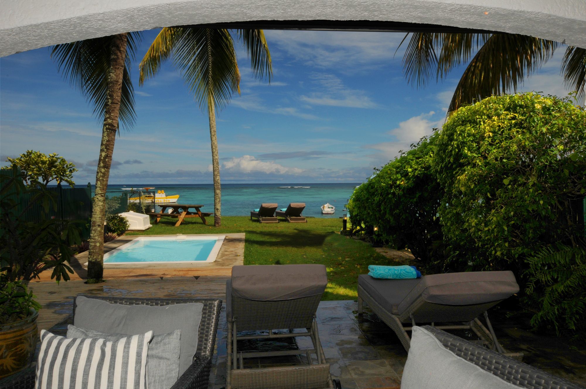 Caro'S Beachfront Trou aux Biches Buitenkant foto